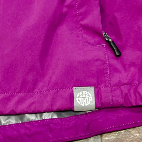 REI Co-op PURPLE WOMENS S Rain Jacket Lightweight Hooded Outdoor Coat - Picture 3 of 6